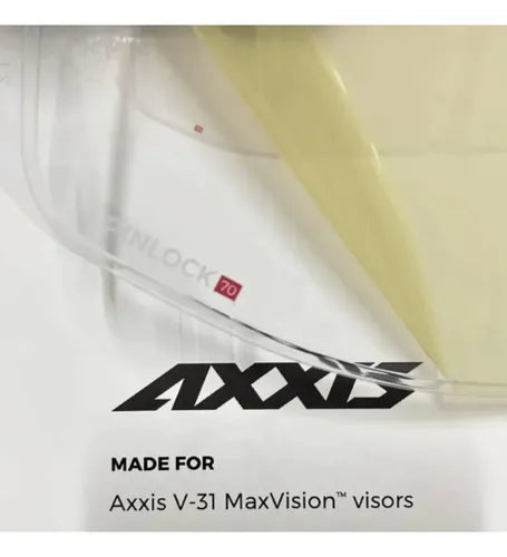 Película Pinlock Antiembaçante Axxis V-31 Hawk SV Hawk Evo SV Panther SV Transparente