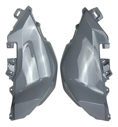 Par de Capas do Tanque Paramotos Honda Cg 160 Titan 2025 em diante Cinza Perolizado