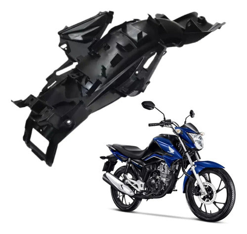 Paralama Traseiro Interno Paramotos Honda Cg 160 Titan Fan 2016 a 2025 Preto