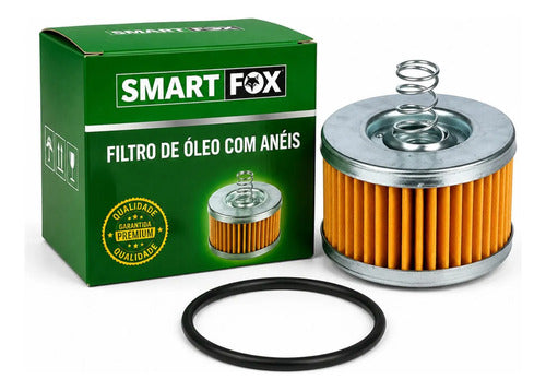 Filtro de Óleo com Anéis de Vedação Smartfox Yamaha Factor 125 Fazer Factor Crosser 150