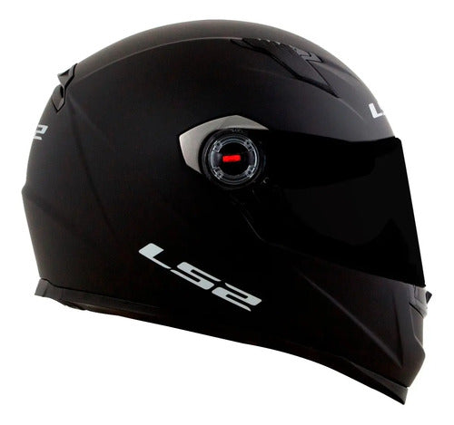 Capacete LS2 FF358 Solid Preto Fosco