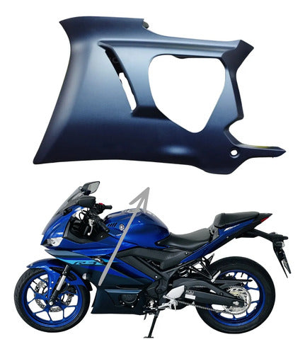 Carenagem Lateral Inferior Esquerda Yamaha Yzf-R3 2024 a 2025 Azul