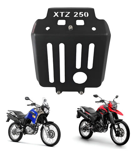 Protetor de Cárter Chapam Yamaha Lander 250 2007 a 2025 Ténéré 250 2011 a 2019 Preto Fosco