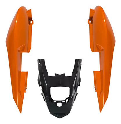 Rabeta Lateral Completa Paramotos Yamaha Fazer 150 2014 a 2015 Laranja Metálico
