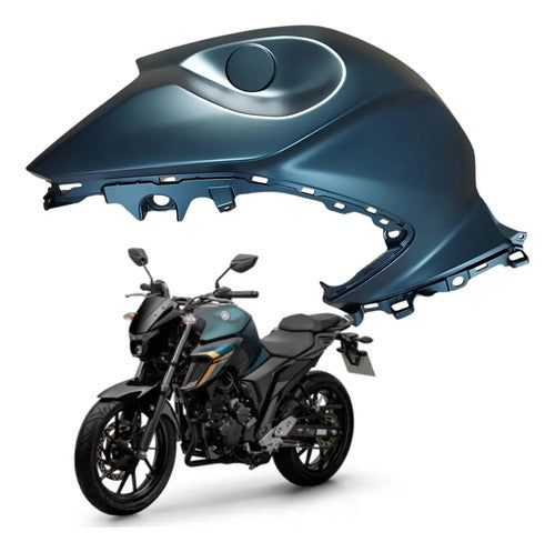 Capa do Tanque Esquerda Yamaha Fazer Fz25 250 2024 a 2025 Verde Fosco
