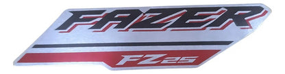 Adesivo da Tomada de Ar Esquerda Yamaha Fazer Fz25 250 2018 a 2021 Vermelho Fosco