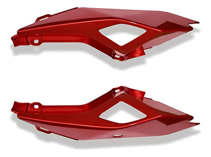 Par de Rabetas Laterais Paramotos Yamaha Fazer Fz25 250 2018 a 2025 Vermelho Metálico