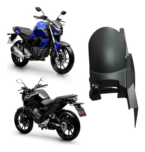 Paralama Traseiro Interno com Capa da Corrente Yamaha Fazer Fz15 150 2023 a 2025