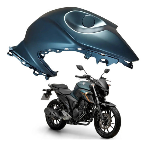 Carenagem Capa do Tanque Direita Yamaha Fazer Fz25 250 2024 a 2025 Verde Fosco