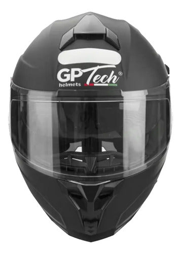 Capacete GP Tech Ultra SV Solid com Óculos Solar Interno Preto Fosco