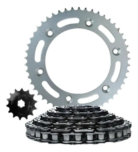 Kit Relação Iron sem Retentor Honda Bros 150 2003 a 2014 428H 130L 50/17T