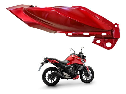Rabeta Lateral Direita Yamaha Fazer Fz15 150 2023 em diante Vermelho Metálico