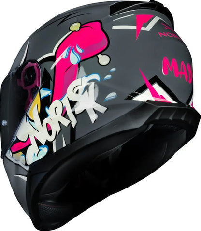 Capacete Norisk Razor Mad Cinza Brilhante Tamanho 56/S