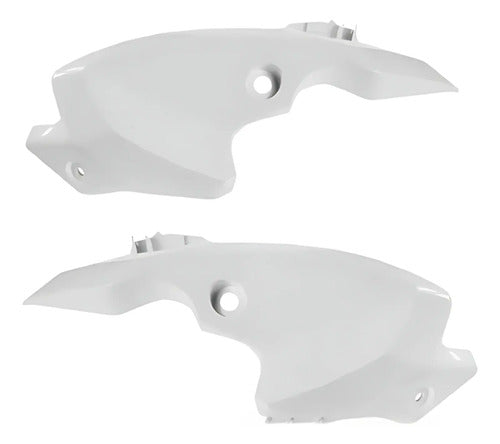 Par de Carenagens Laterais do Farol Paramotos Yamaha Factor 150 2016 a 2022 Branco