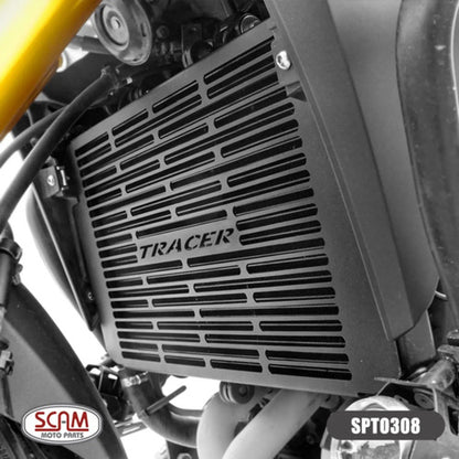 Protetor de Radiador Scam Yamaha Tracer 900 2017 em diante Mt-09 2015 em diante Preto Fosco