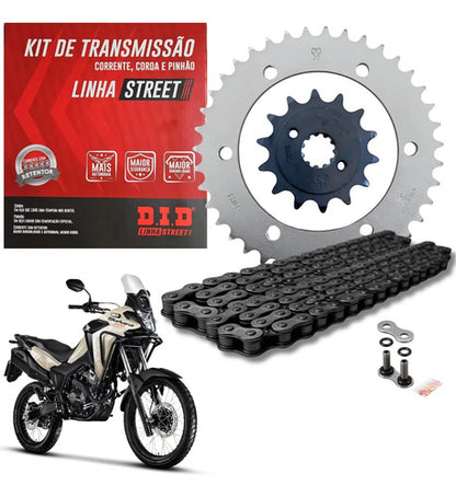 Kit Relação DID Street com Retentor Honda Sahara 300 2024 em diante 520V 108L 40/14T