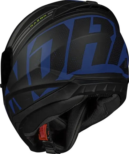 Capacete Norisk Razor Full Preto Azul Fosco