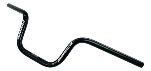 Guidão Monaco Honda Cg 125 150 160 Titan Fan Start Cargo Preto Brilhante
