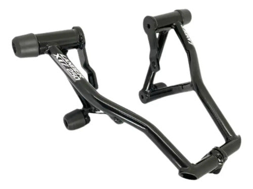 Protetor de Motor Stunt Race Cage Yamaha Lander 250 2007 em diante Preto Brilhante