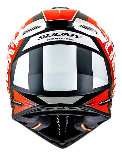 Capacete Off-Road Suomy X-Wing Amped Preto Vermelho Brilhante Tamanho 62/XL