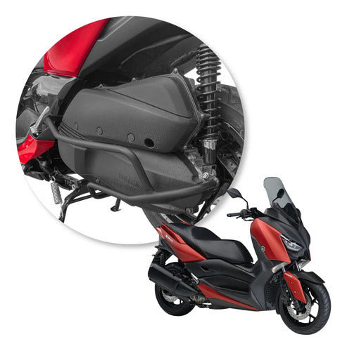 Protetor do CVT Scam Yamaha Xmax 250 2021 em diante Xmax 300 2026 em diante Preto Fosco