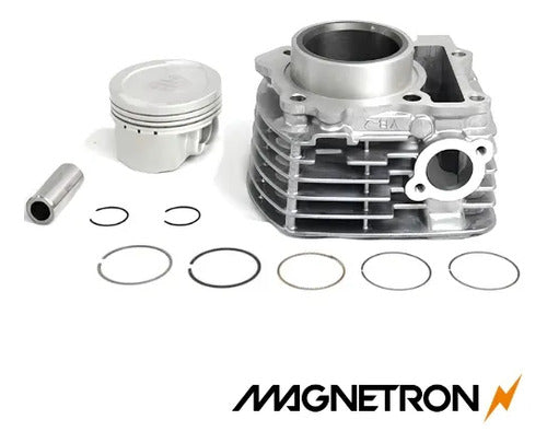 Kit Cilindro Pistão e Anéis Magnetron Yamaha Factor 125 2017 a 2024