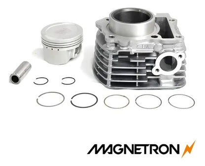Kit Cilindro Pistão e Anéis Magnetron Yamaha Factor 125 2017 a 2024