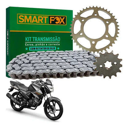 Kit Relação Smartfox com Retentor Yamaha Fazer 150 2014 a 2021 428OH 126L 41/14T