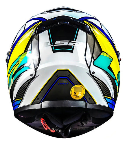 Capacete LS2 FF358 Xdron Azul Brilhante