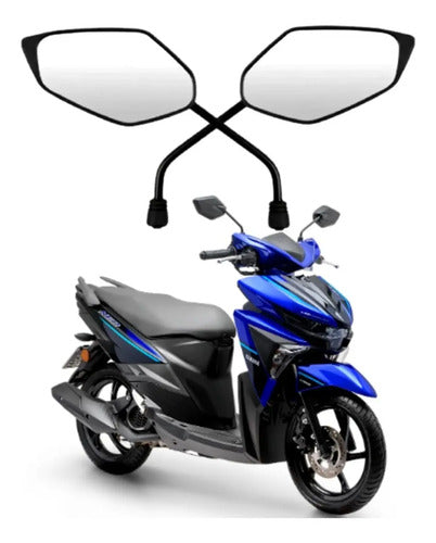 Par de Retrovisores GVS Yamaha Neo Factor 125 Crosser Factor Fazer 150 Fazer Lander Ténéré Xmax 250