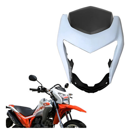 Kit Carenagem do Farol Paramotos Honda Bros 160 2015 a 2021 Branco