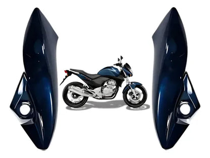 Bananinha Par de Carenagens Laterais do Farol Paramotos Honda Cb 300r 2009 a 2015 Azul
