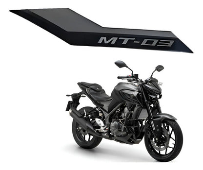 Adesivo da Aba do Tanque Direita Yamaha Mt-03 2022 em diante Preto