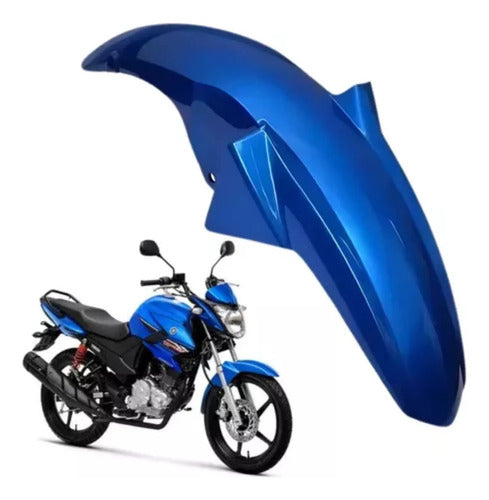 Paralama Dianteiro Paramotos Yamaha Fazer 150 2014 a 2025 Azul Metálico