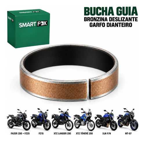 Bucha Deslizante Externa da Bengala Smartfox Yamaha Fazer Fz15 150 Fz25 Lander Ténéré 250 Xj6 Mt-07