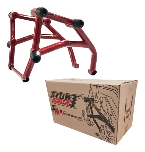 Protetor de Motor Stunt Race Cage Yamaha Tracer 900 2017 em diante Mt-09 2014 em diante Vermelho
