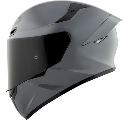 Capacete KYT TT-Course Solid Cinza Fosco Tamanho 58/M