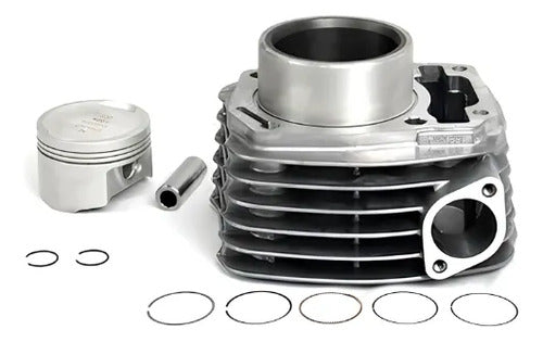 Kit Cilindro Pistão e Anéis Magnetron Honda Bros Cg 160 Titan Fan Start Cargo