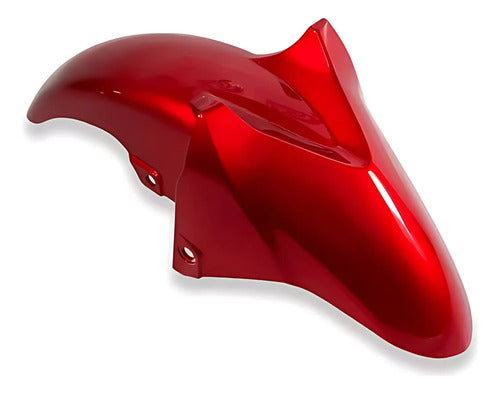 Paralama Dianteiro Paramotos Yamaha Fazer Fz25 250 2018 a 2025 Vermelho Brilhante