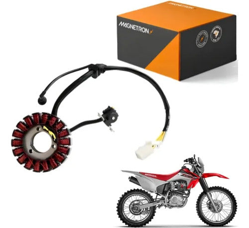 Magneto Estator com Bobina de Pulso Magnetron Honda Crf 230f 2007 a 2019