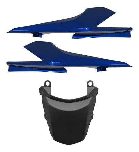 Kit Rabeta Lateral Completa Paramotos Honda Cg 160 Titan 2016 a 2024 Azul Spencer
