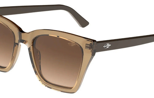Óculos De Sol Mormaii M0156 Óculos Solar M0156 Feminino Lente Marrom Degradê Marrom Translúcido