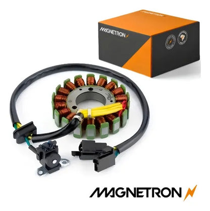 Magneto Estator com Bobina de Pulso Magnetron Suzuki Katana Yes Intruder 125