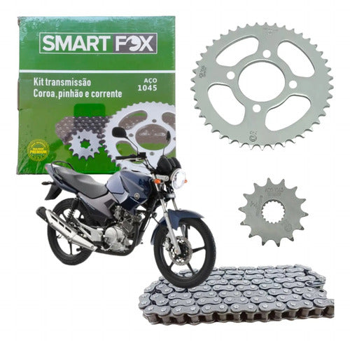 Kit Relação Smartfox sem Retentor Yamaha Factor 125 2003 a 2016 428H 120L 45/14T