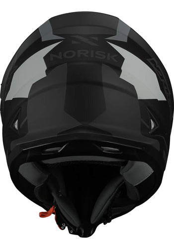 Capacete Norisk FF302 Soul District com Óculos Solar Interno Preto Cinza Fosco