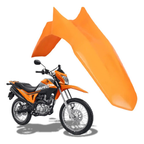 Paralama Dianteiro Paramotos Honda Bros 160 2015 a 2021 Laranja
