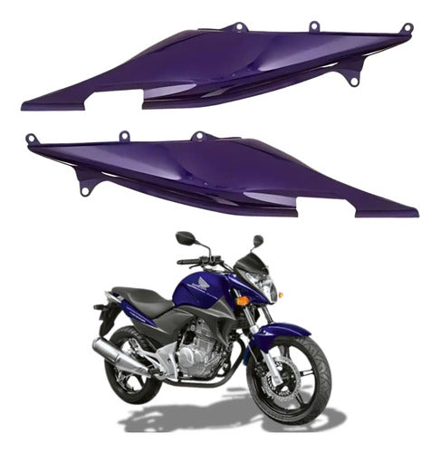 Par de Rabetas Laterais Paramotos Honda Cb 300r 2011 Roxo Metálico