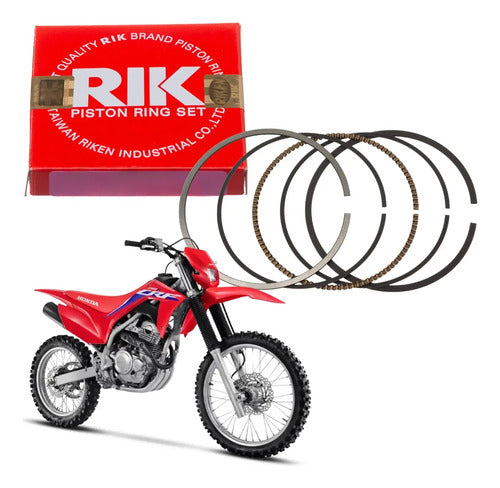 Jogo de Anéis do Pistão RIK Honda Cb 250f Twister 2016 a 2022 Crf 250f 2019 a 2025 0,25 mm