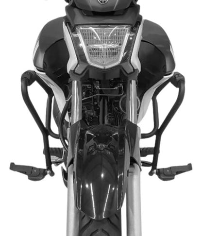 Protetor de Motor com Pedaleira Scam Yamaha Factor Dx 150 2025 em diante Preto Fosco