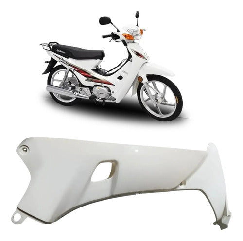 Carenagem Aba Lateral Externa Direita Iron Shineray Phoenix 50 2011 a 2019 Branco